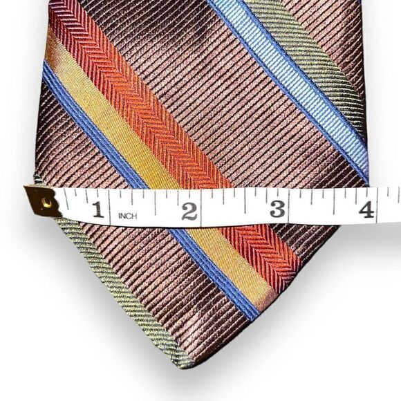 Robert Talbott Best in Class Handmade in USA Rep Stripe Tie - Picture 2 of 6